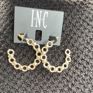 INC International Concepts Gold Hoop Earrings